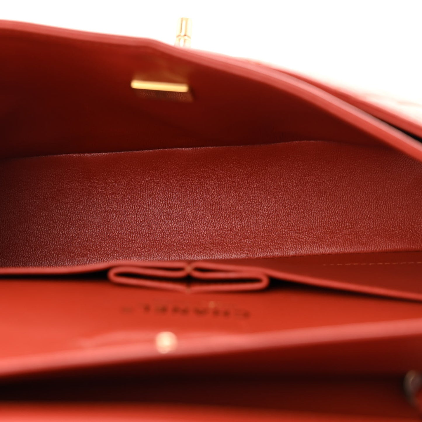 Lambskin Quilted Small Double Flap Red