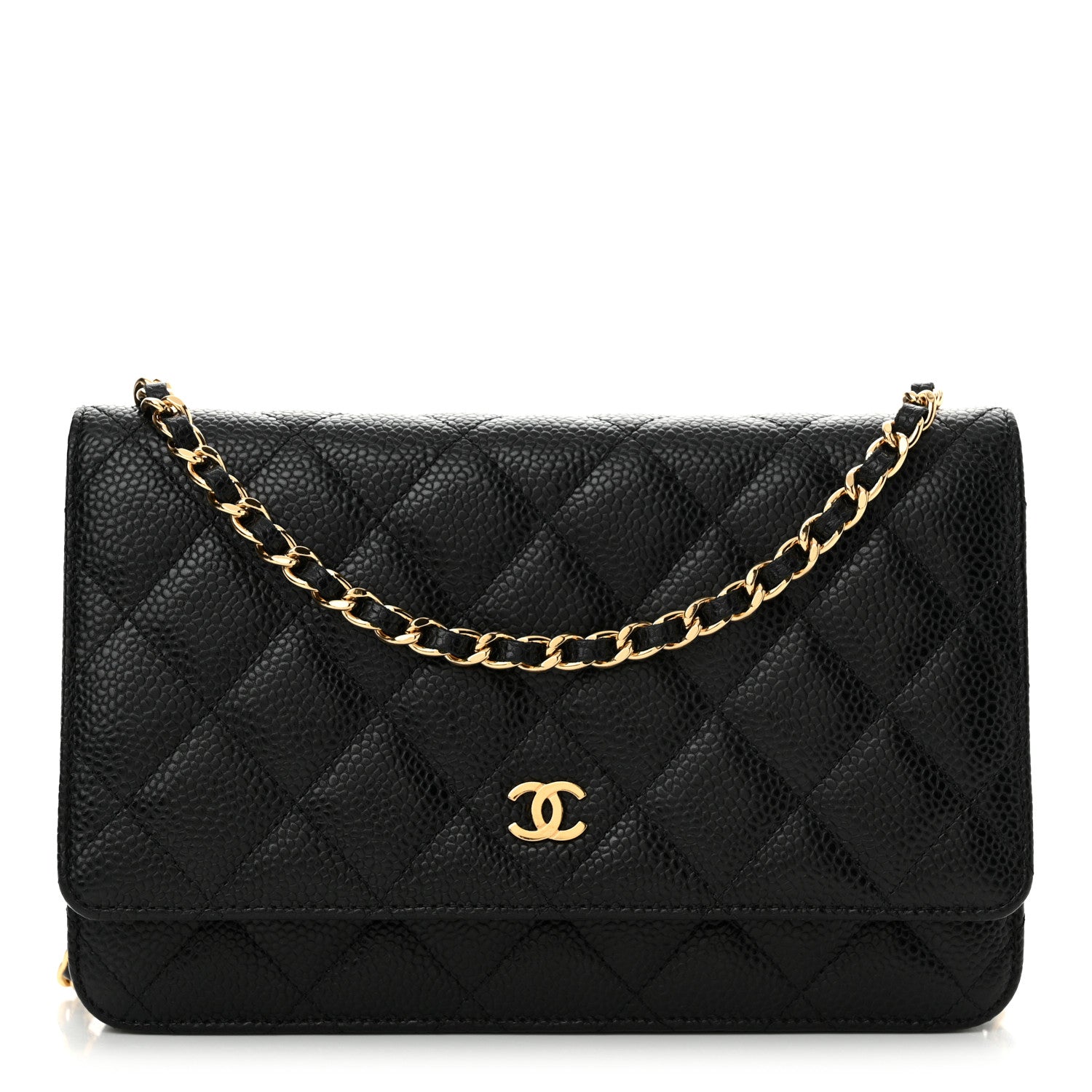 Chanel Caviar Quilted Wallet On Chain WOC Black 1 of 11