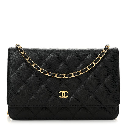 Chanel Caviar Quilted Wallet On Chain WOC Black 1 of 11