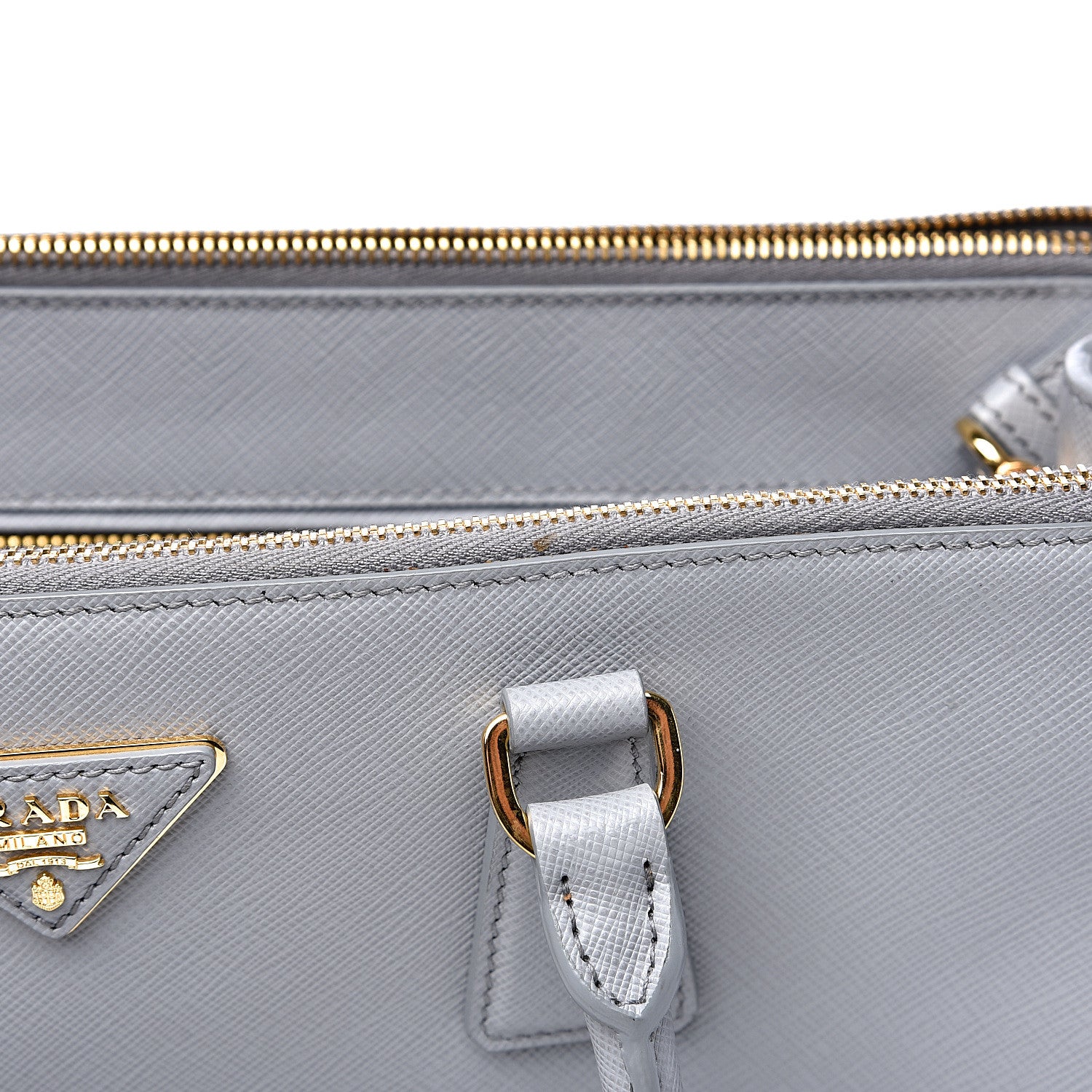 Prada Saffiano Medium Galleria Double Zip Tote Granito 11 of 14