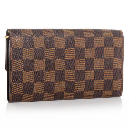 Louis Vuitton Damier Ebene Sarah Wallet 3 of 7