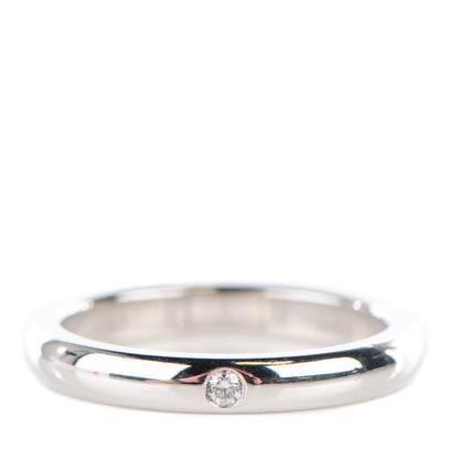 Tiffany Platinum Diamond Elsa Peretti Band Ring 5.5 1 of 6