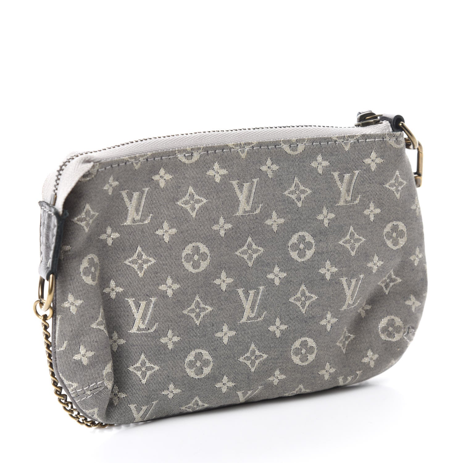 Louis Vuitton Monogram Idylle Mini Pochette Accessories Platine 3 of 7