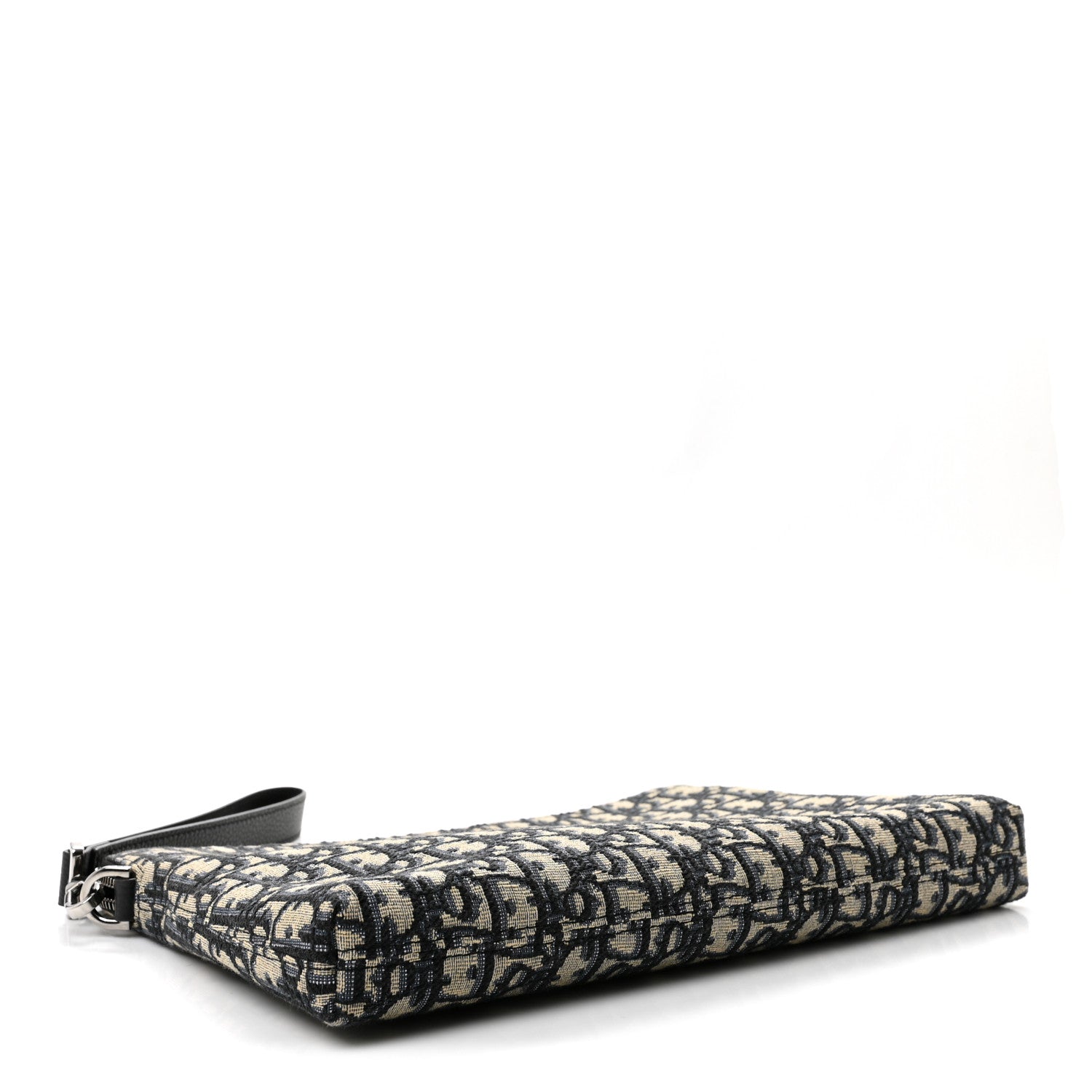 Christian Dior Oblique A4 Zipped Pouch Beige Black 4 of 7