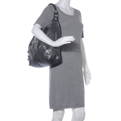 Balenciaga Agneau Giant 21 Silver Hardware Day Hobo Anthracite 2 of 9