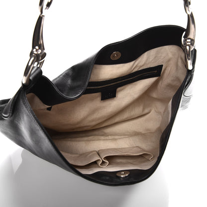 Gucci Soft Calfskin Icon Hobo Black 5 of 10