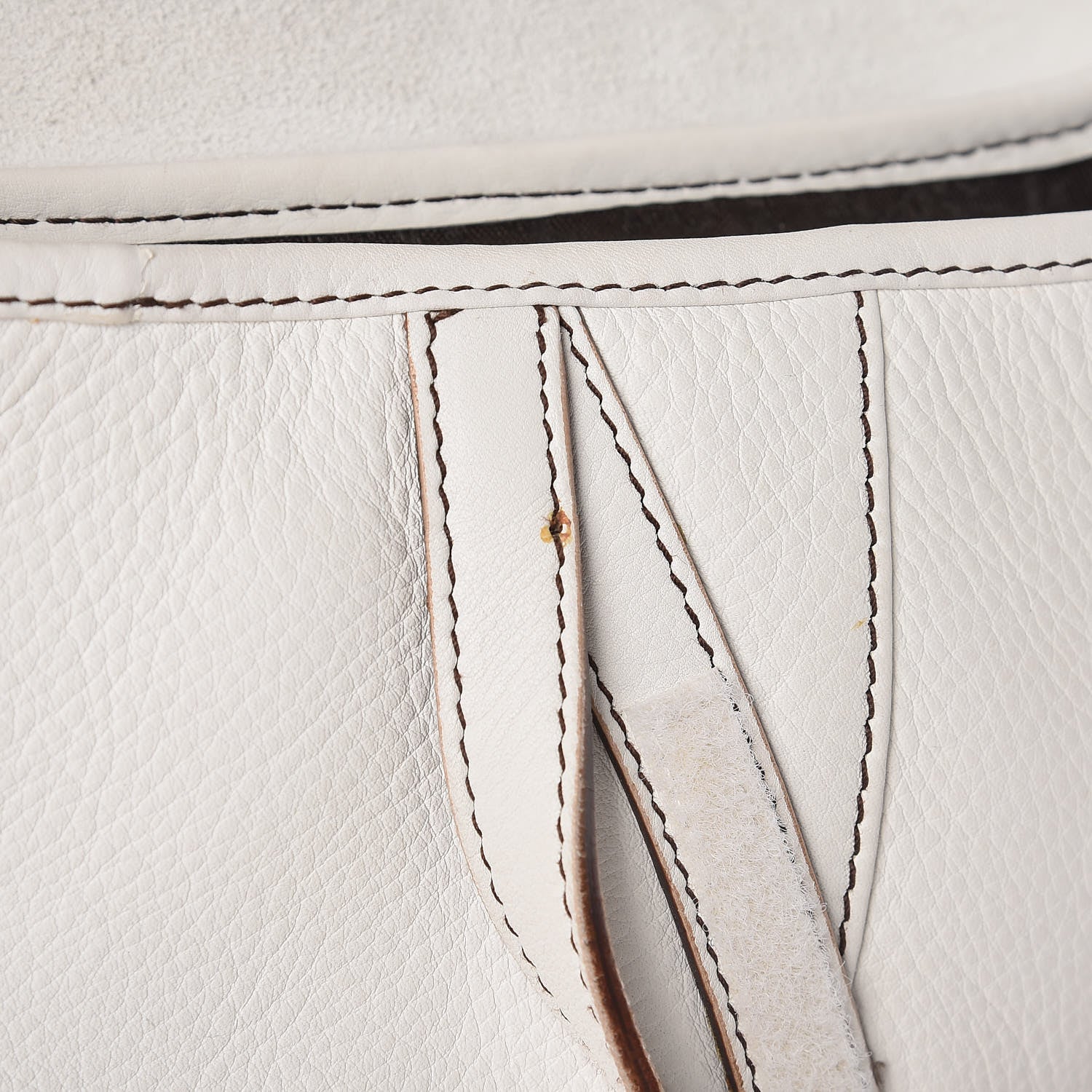 Christian Dior Calfskin Saddle Bag White 10 of 18