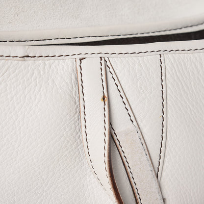 Christian Dior Calfskin Saddle Bag White 10 of 18