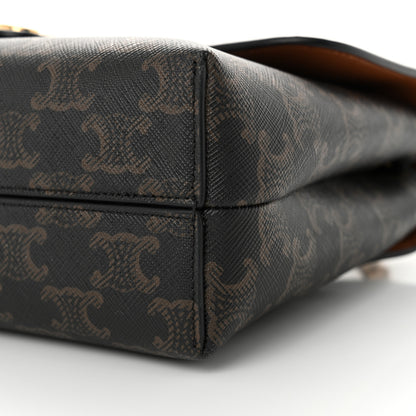 Celine Triomphe Canvas Medium Victoire Tan 9 of 11
