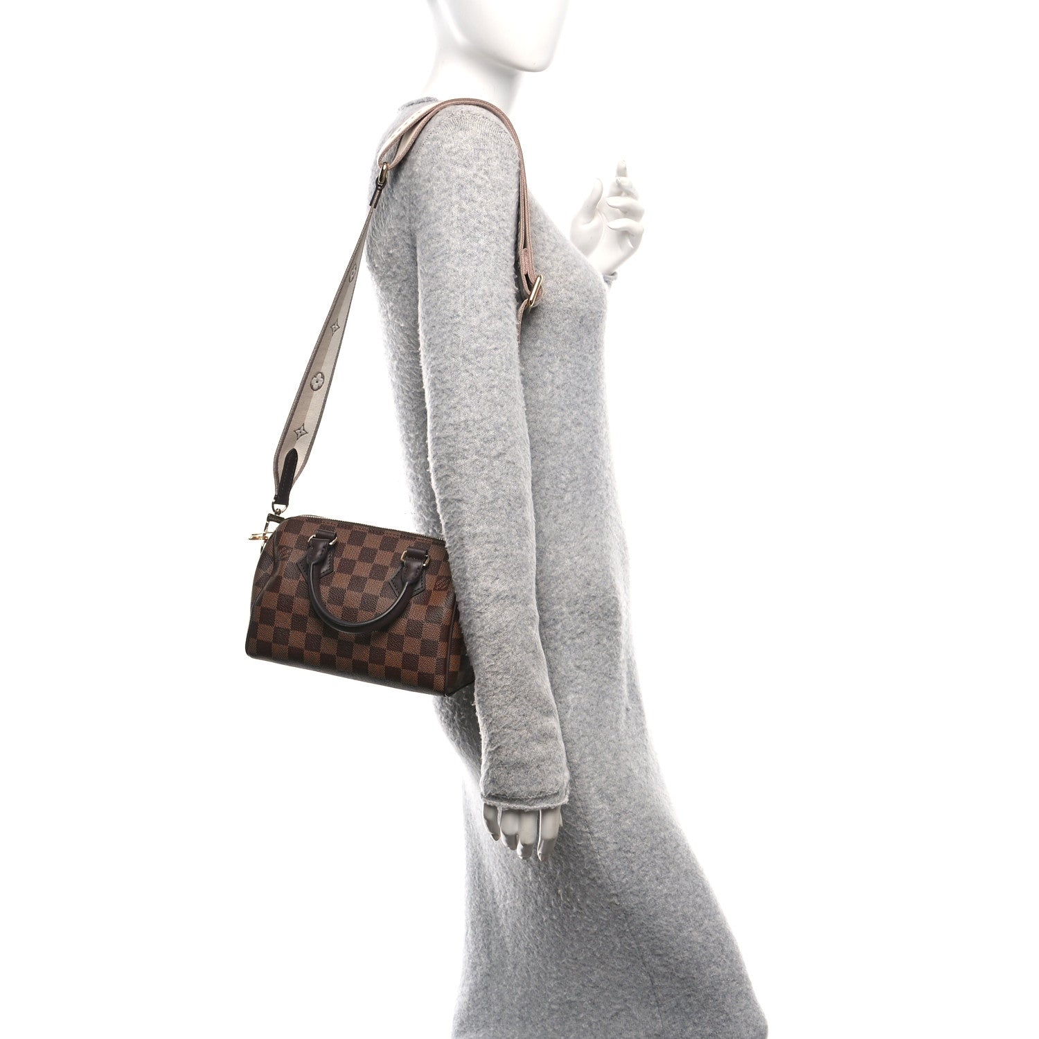 Louis Vuitton Damier Ebene Speedy Bandouliere 20 2 of 9