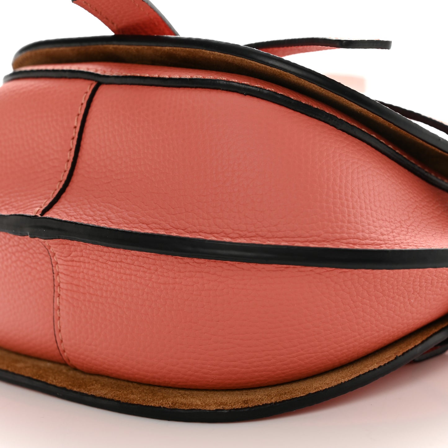 Pebble Grain Calfskin Mini Gate Dual Bag Pink Tulip