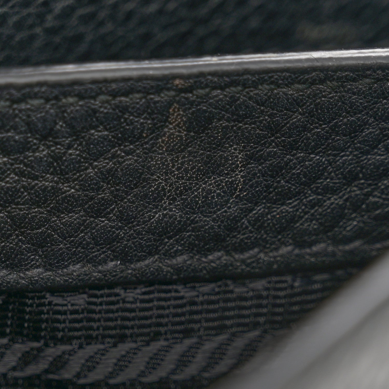 Prada Vitello Daino Double Strap Flap Crossbody Black 10 of 17