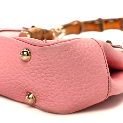 Gucci Calfskin Bamboo Top Handle Bag Pink 10 of 10
