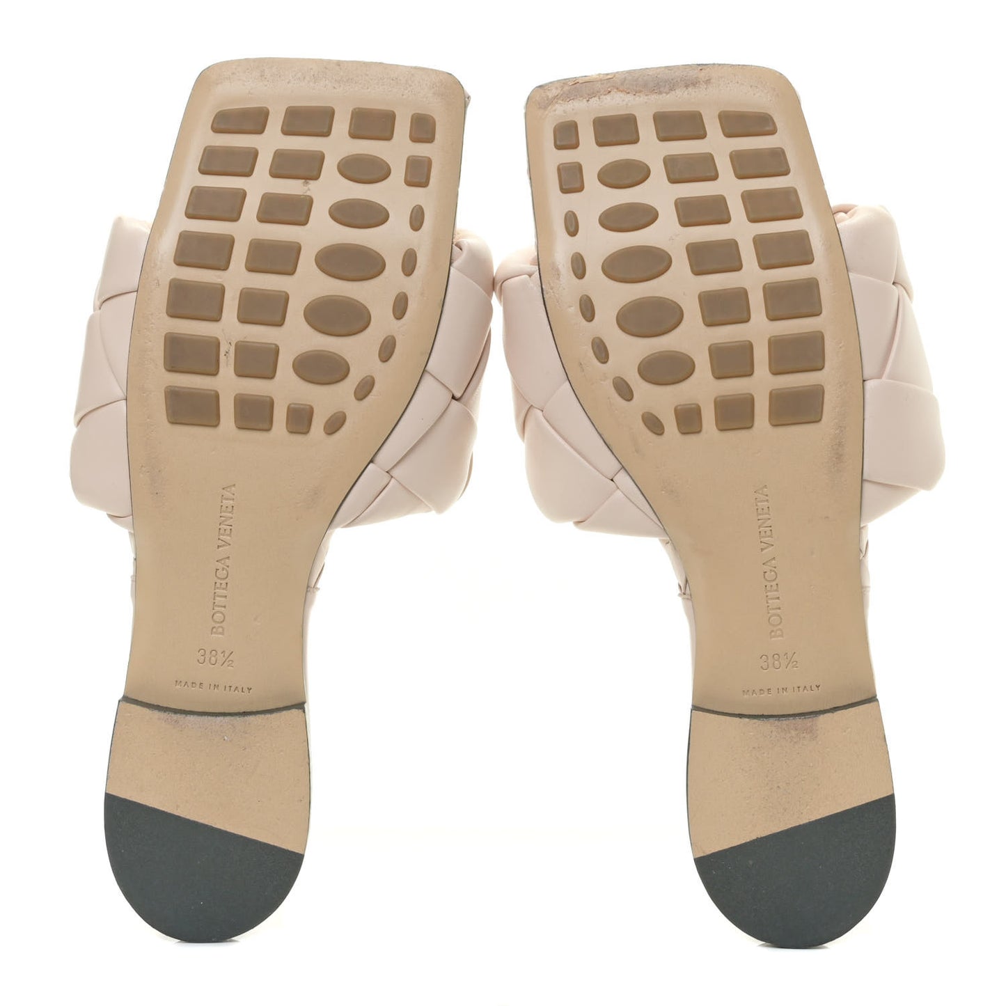 Nappa Maxi Intrecciato Lido Flat Sandals 38.5 Bandage