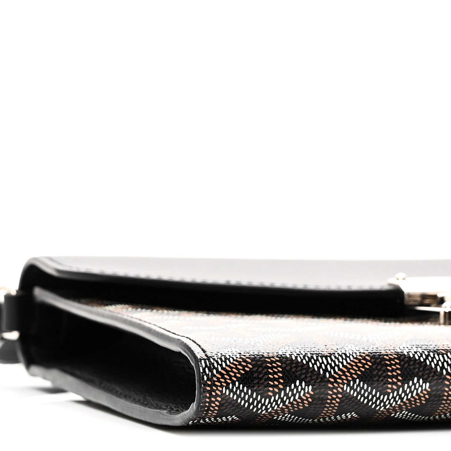Goyard Goyardine Calfskin Chypre Wallet Pouch Black 8 of 9