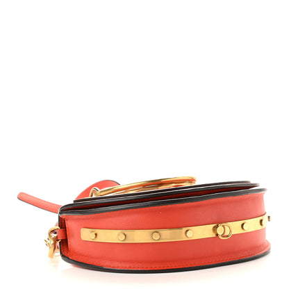 Chloe Calfskin Small Nile Bracelet Minaudiere Bag Sepia Red 4 of 9