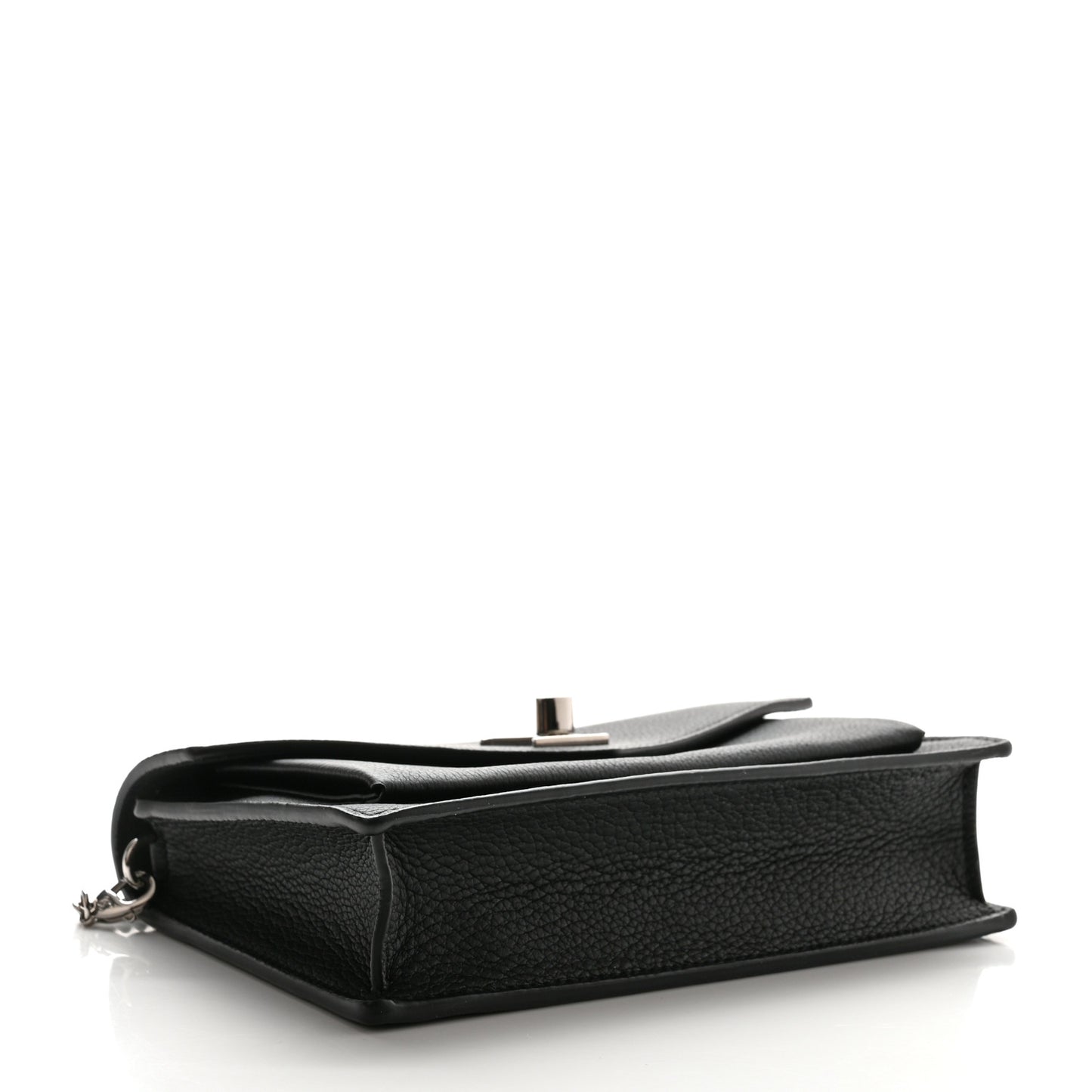 Soft Calfskin My Lockme Chain Pochette Black