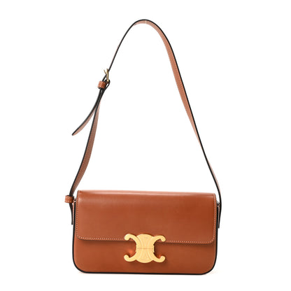 Celine Natural Calfskin Triomphe Shoulder Bag Tan 1 of 10