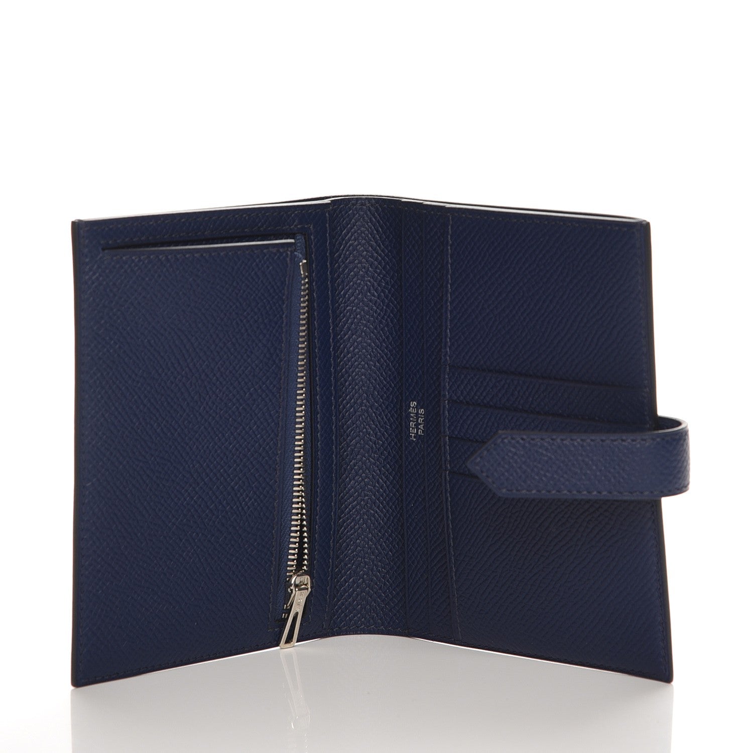 Hermes Epsom Bearn Compact Wallet Bleu Saphir 5 of 7