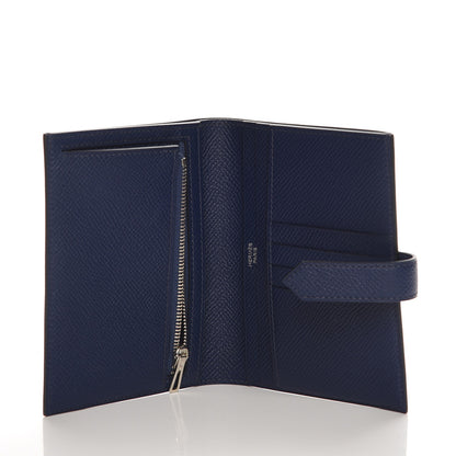 Hermes Epsom Bearn Compact Wallet Bleu Saphir 5 of 7