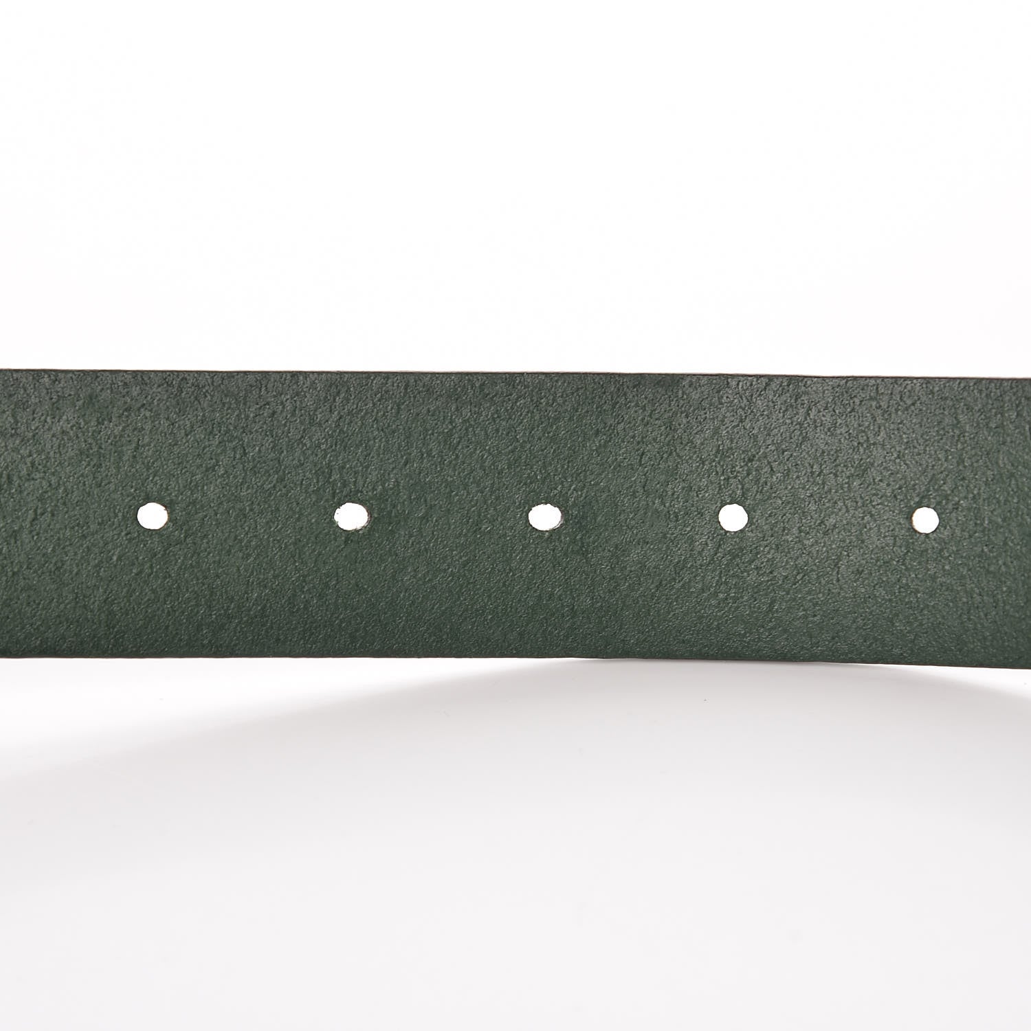 Gucci Selleria Calfskin Nickel Interlocking G 37mm Belt 90 36 Green 6 of 8