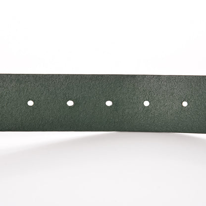 Gucci Selleria Calfskin Nickel Interlocking G 37mm Belt 90 36 Green 6 of 8
