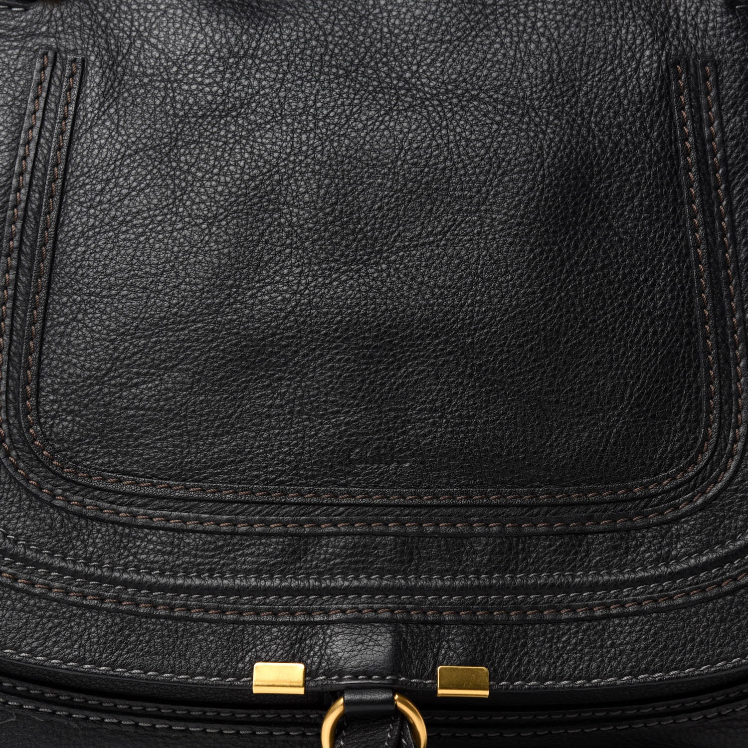 Chloe Calfskin Large Marcie Satchel Black 10 of 10