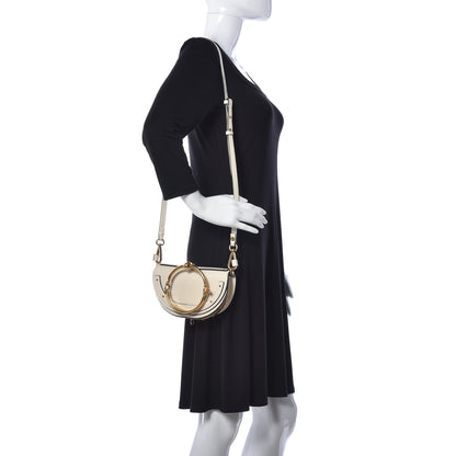 Chloe Calfskin Small Nile Bracelet Minaudiere Bag Off White 2 of 11