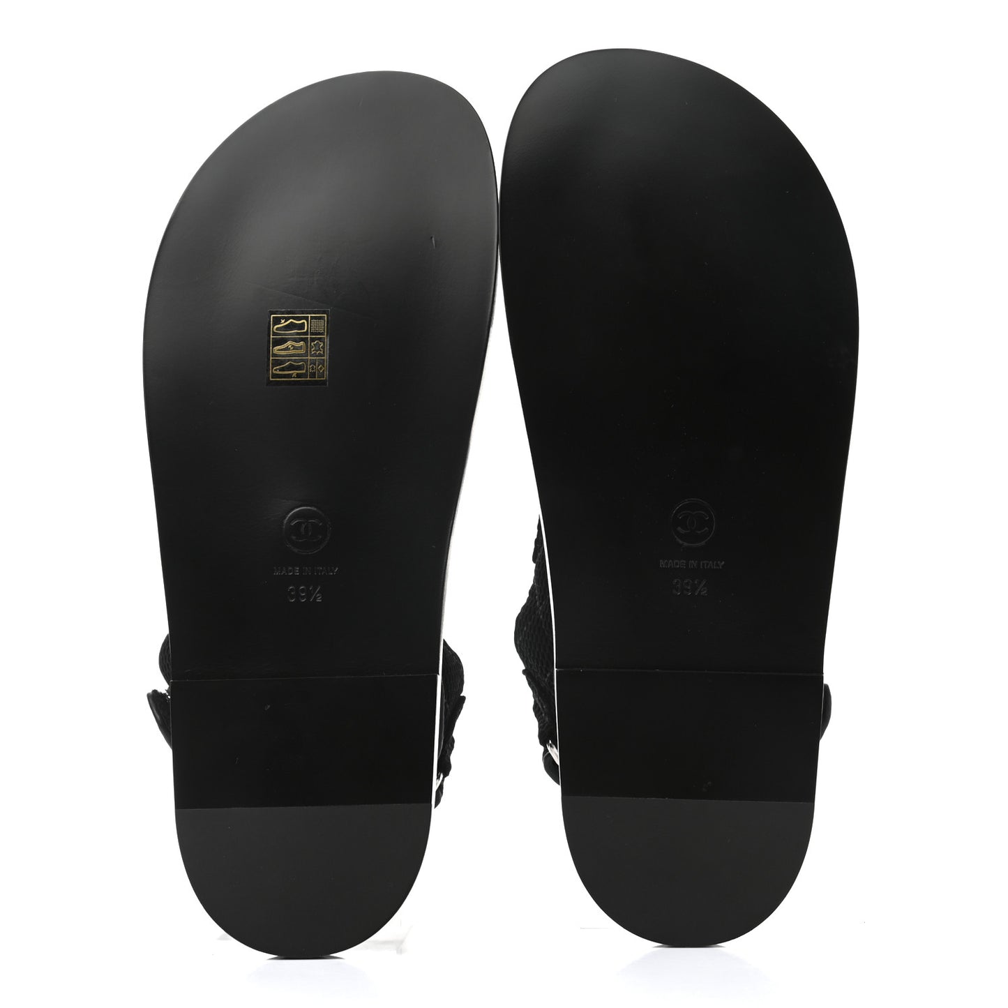 Fabric Velcro Dad Sandals 39.5 Black