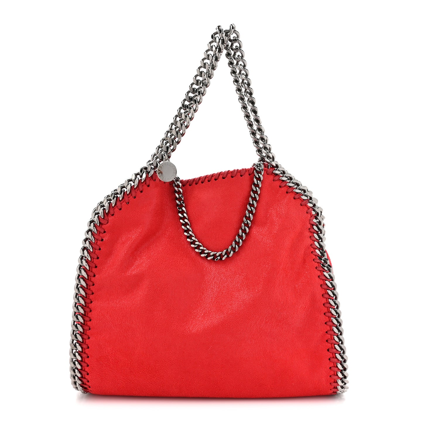 Shaggy Deer Mini Falabella Shoulder Bag Red