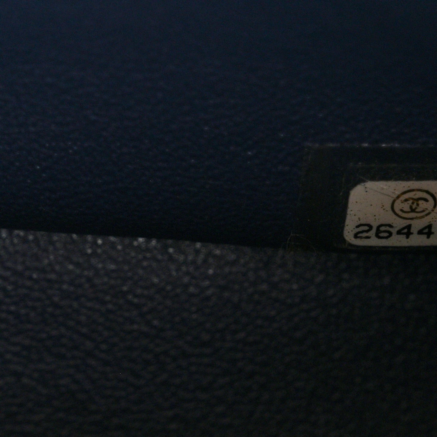 Lambskin Quilted Jumbo Double Flap Navy
