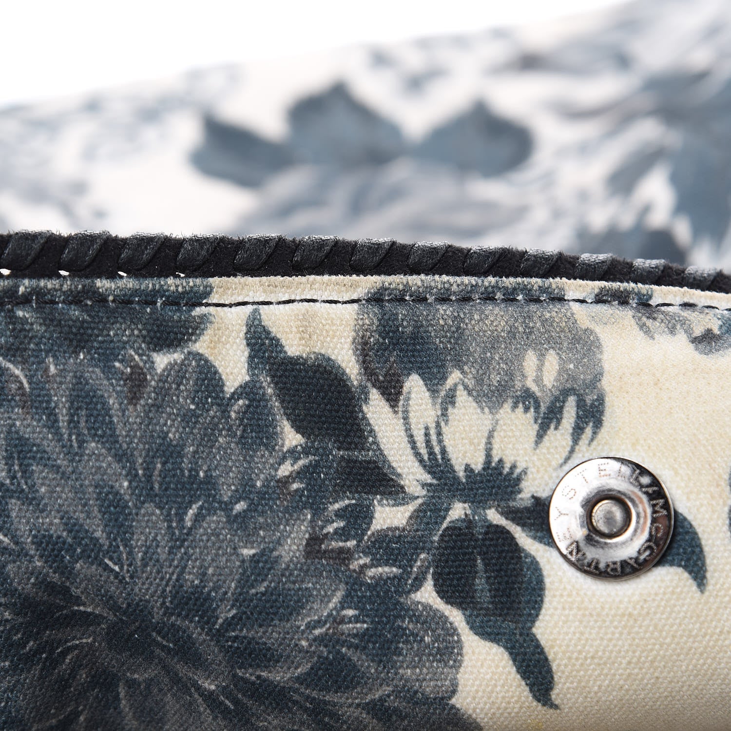 Stella McCartney Cotton Canvas Floral Print Large Falabella Tote Ivory 10 of 16