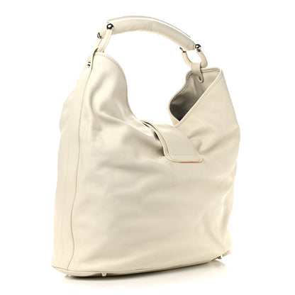 Burberry Calfskin Manor Hobo White 3 of 11