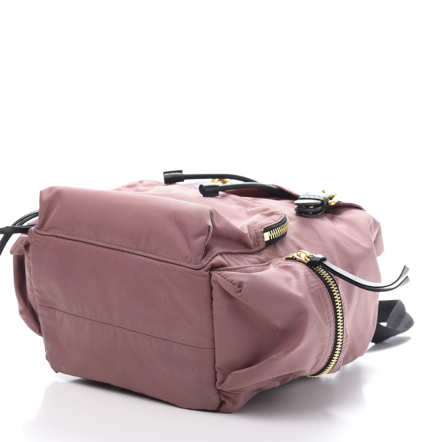 Nylon Medium Rucksack Backpack Mauve Pink
