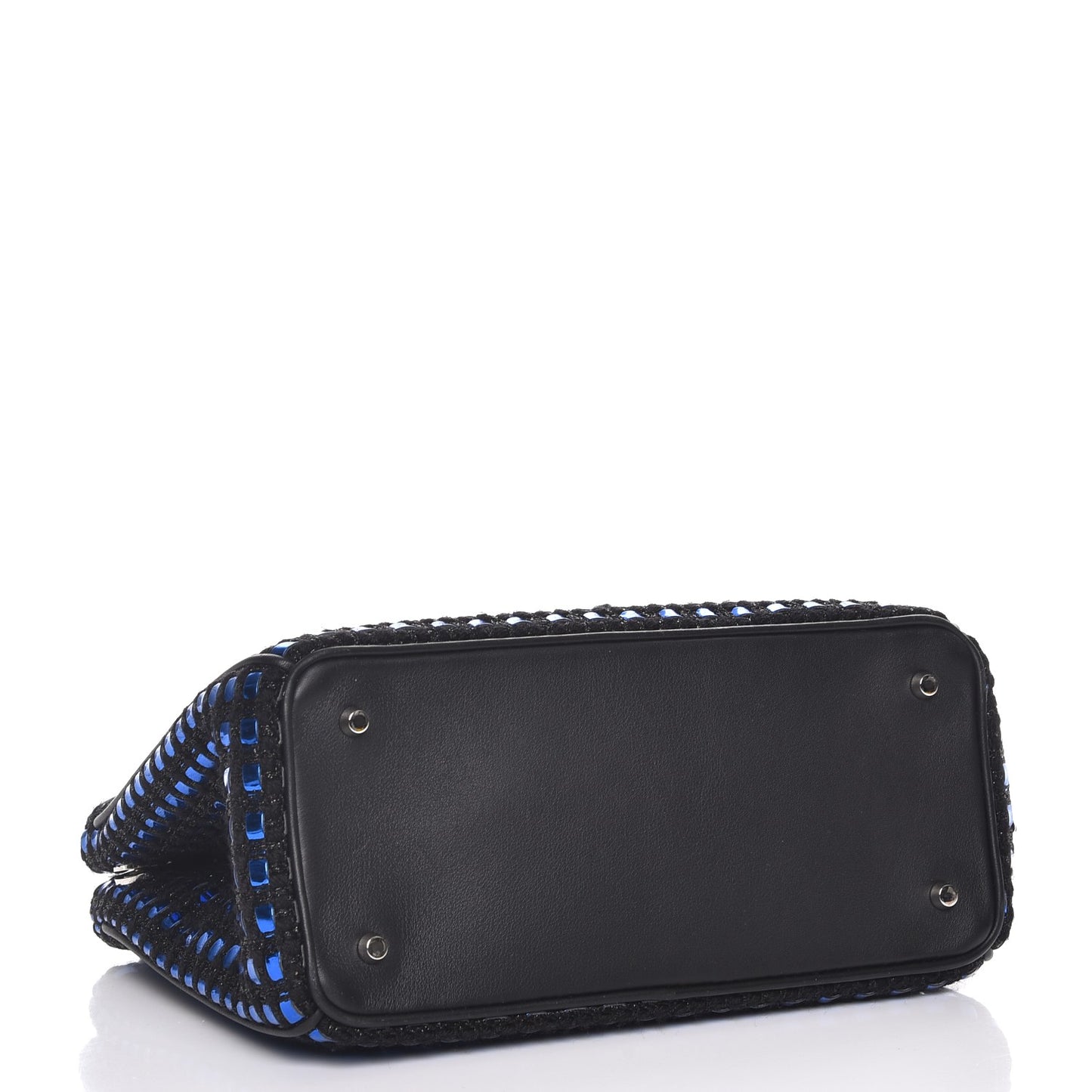 Metallic Tweed Mini Diorissimo Blue