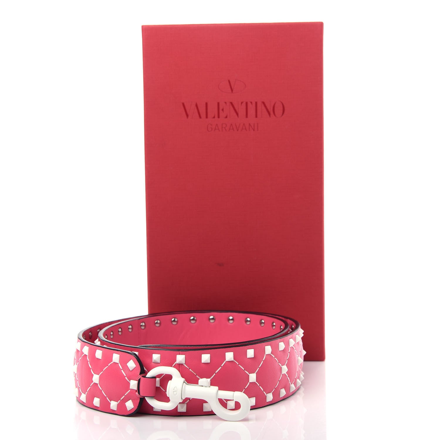 Valentino Garavani Lambskin Free Rockstud Spike Shoulder Strap Shadow Pink 5 of 5