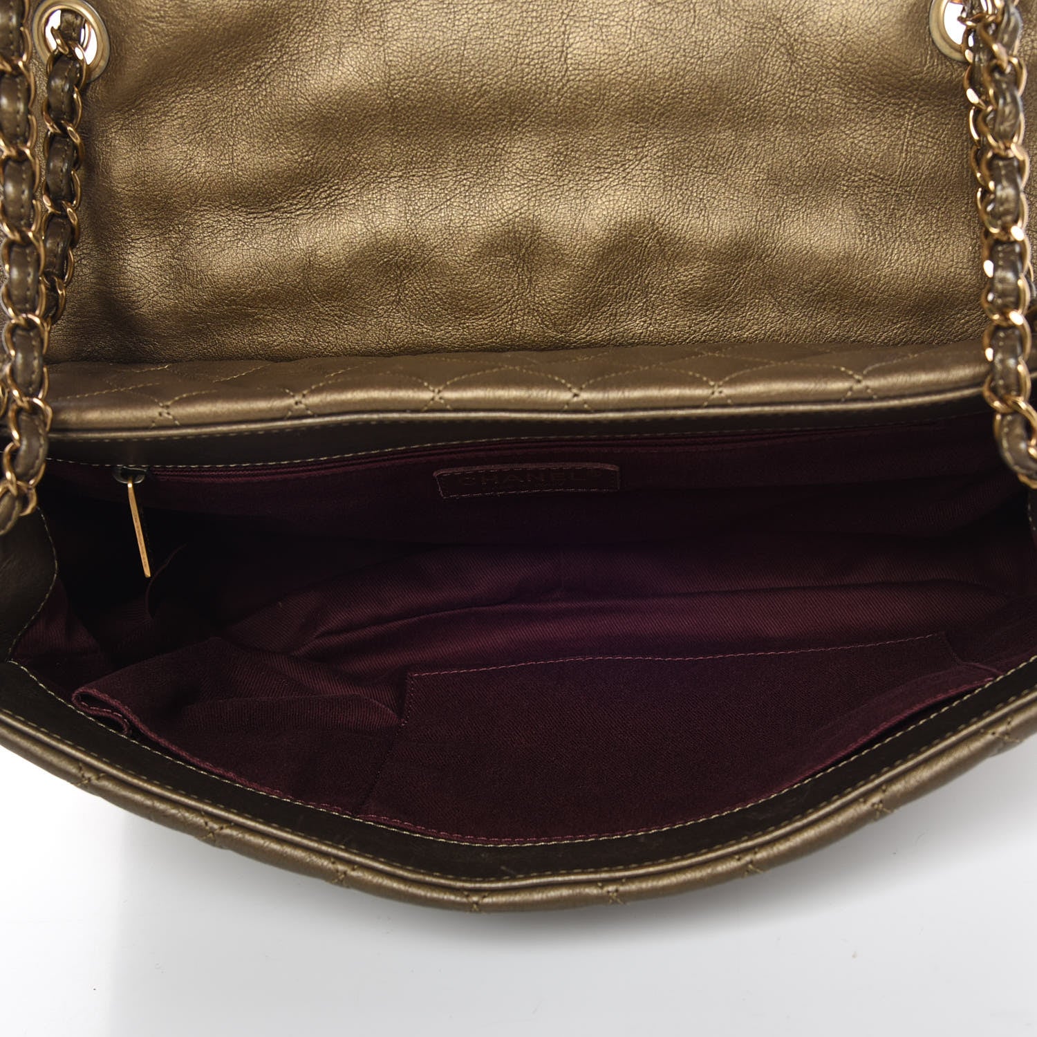 Chanel Metallic Calfskin Quilted Large Istanbul Flap Gold 7 of 11