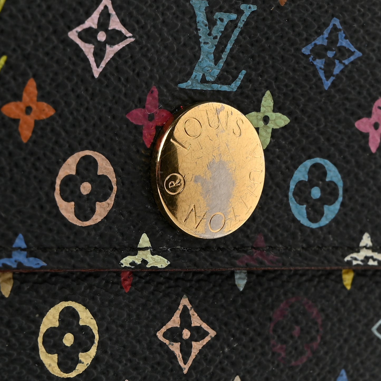 Monogram Multicolor Sarah Wallet Black Grenade