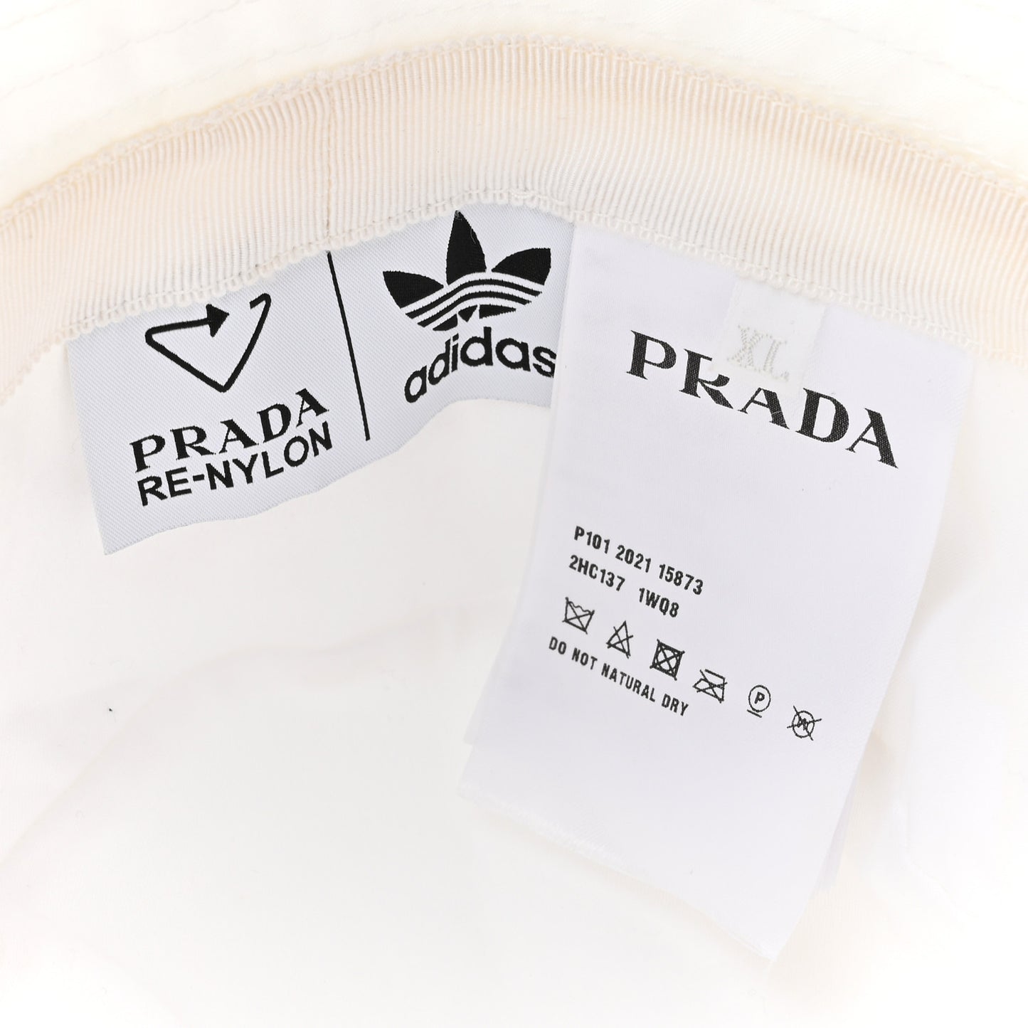 X ADIDAS Re-Nylon Mens Bucket Hat XL White