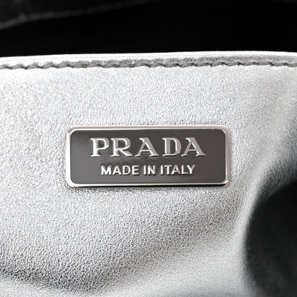 Prada Spazzolato Cleo Shoulder Bag Argento 6 of 11