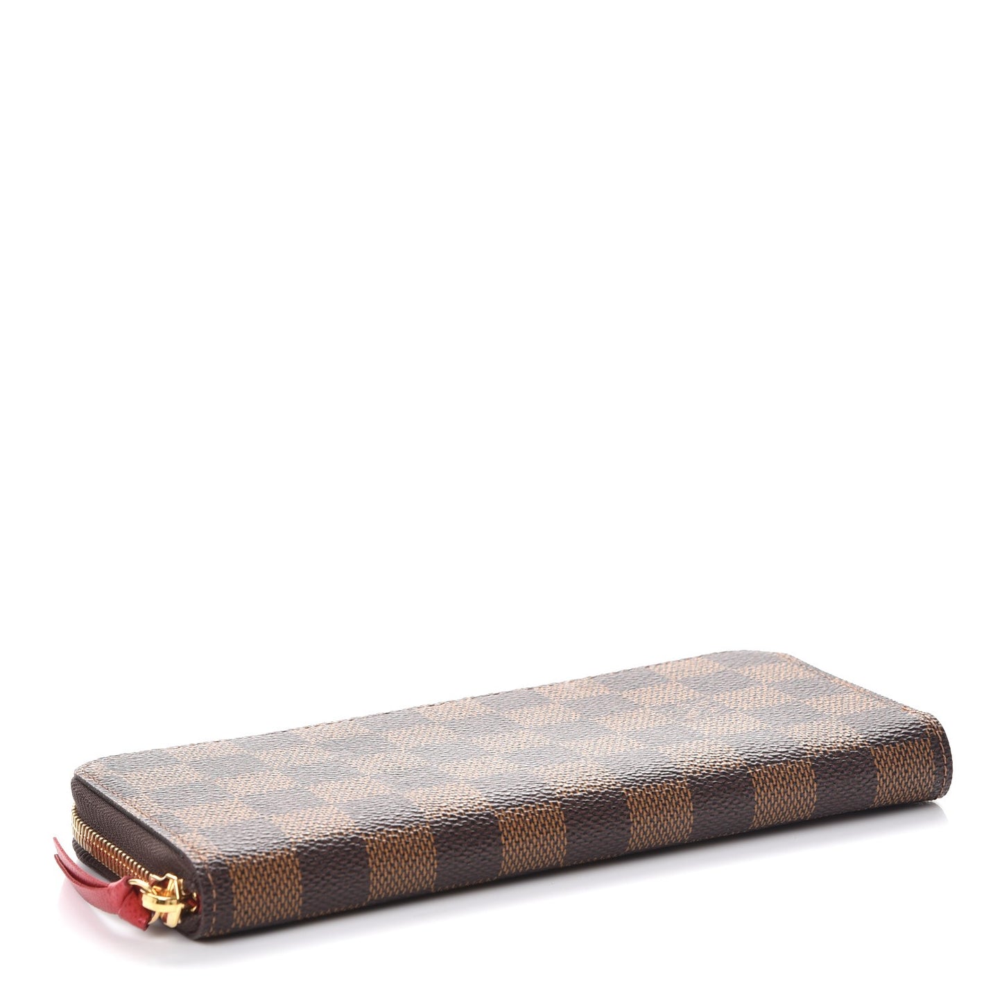 Damier Ebene Clemence Wallet Cherry