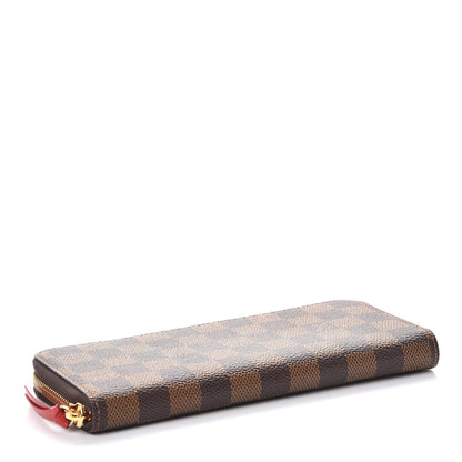 Louis Vuitton Damier Ebene Clemence Wallet Cherry 4 of 7