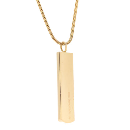 Tiffany 18K Yellow Gold 1837 Bar Pendant Necklace 4 of 6