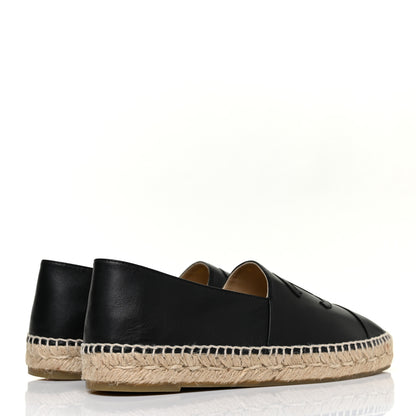 Chanel Lambskin CC Espadrilles 40 Black 4 of 13