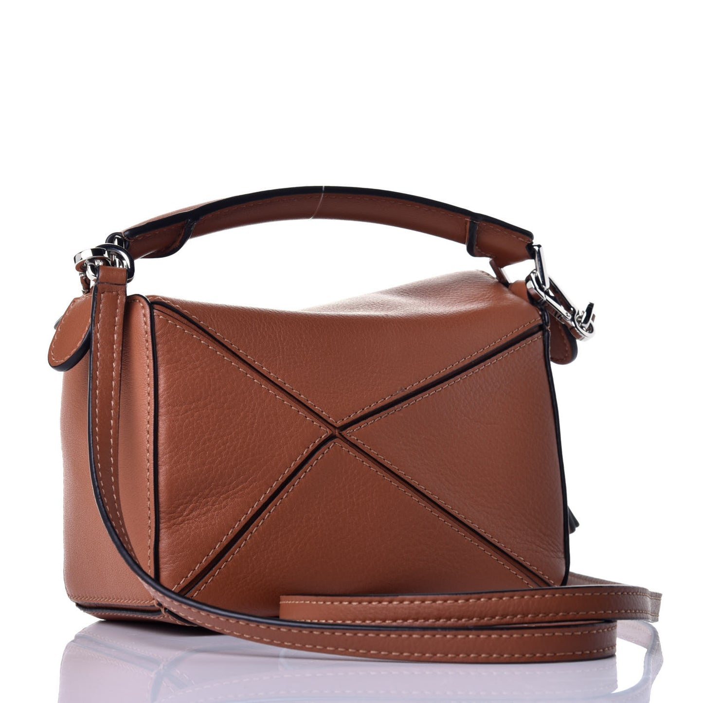 Calfskin Mini Puzzle Bag Tan