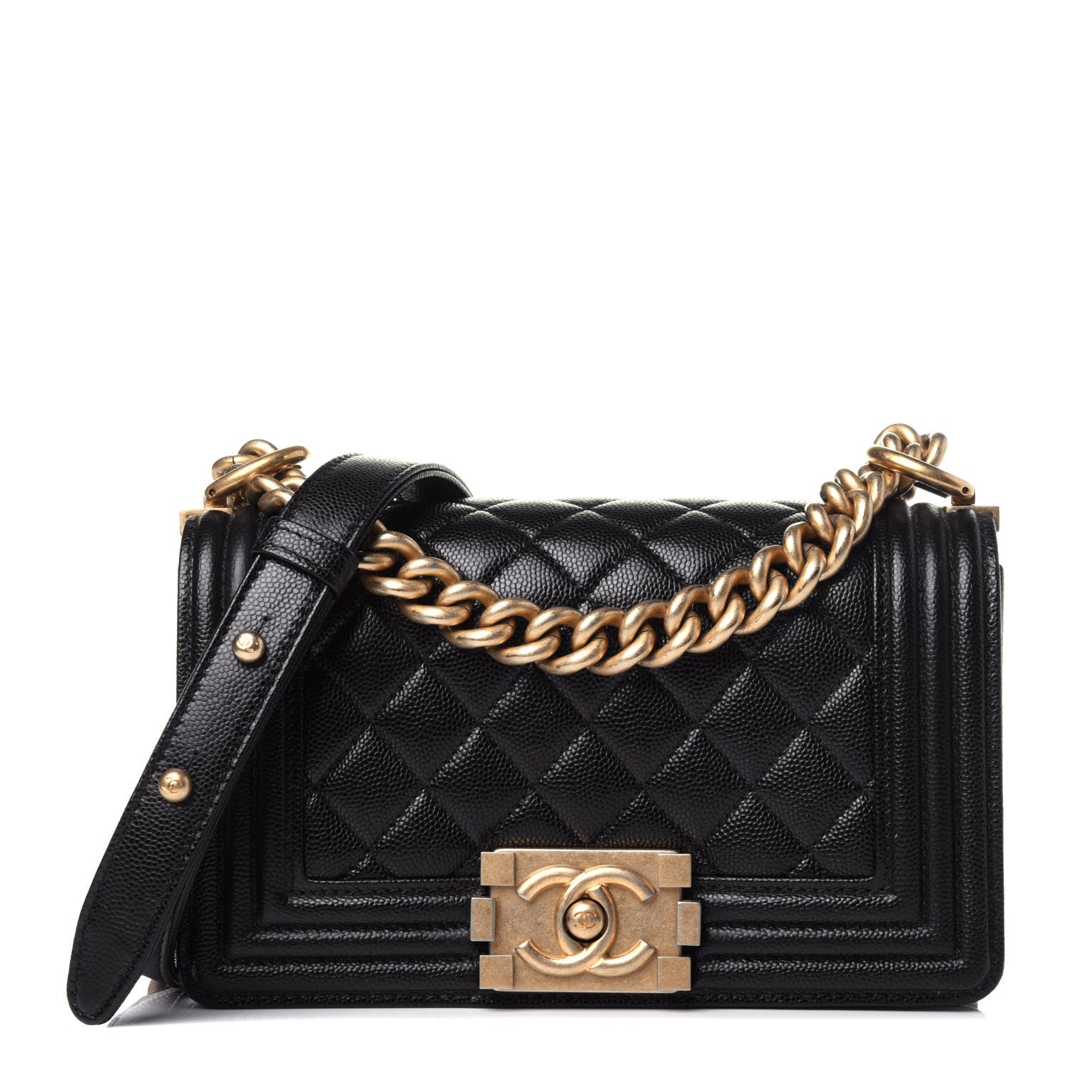 Chanel Caviar Quilted Small Boy Flap Black 1 of 10