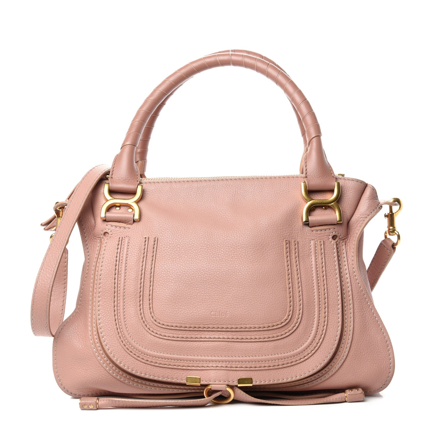 Chloe Calfskin Medium Marcie Satchel Anemone Pink 1 of 9