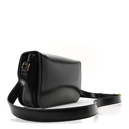 Celine Shiny Calfskin Medium Triomphe Black 3 of 10