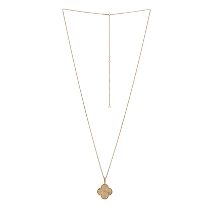 Van Cleef & Arpels 18K Yellow Gold Guilloche Magic Alhambra Long Necklace 3 of 5