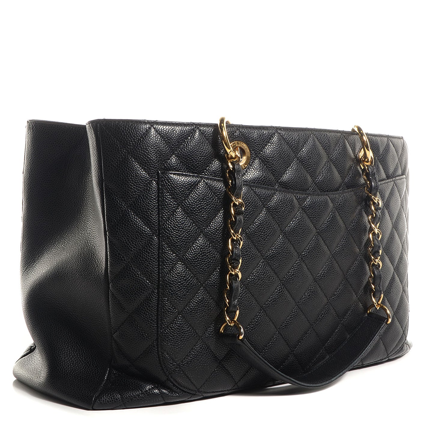 Caviar XL Grand Shopping Tote GST Black